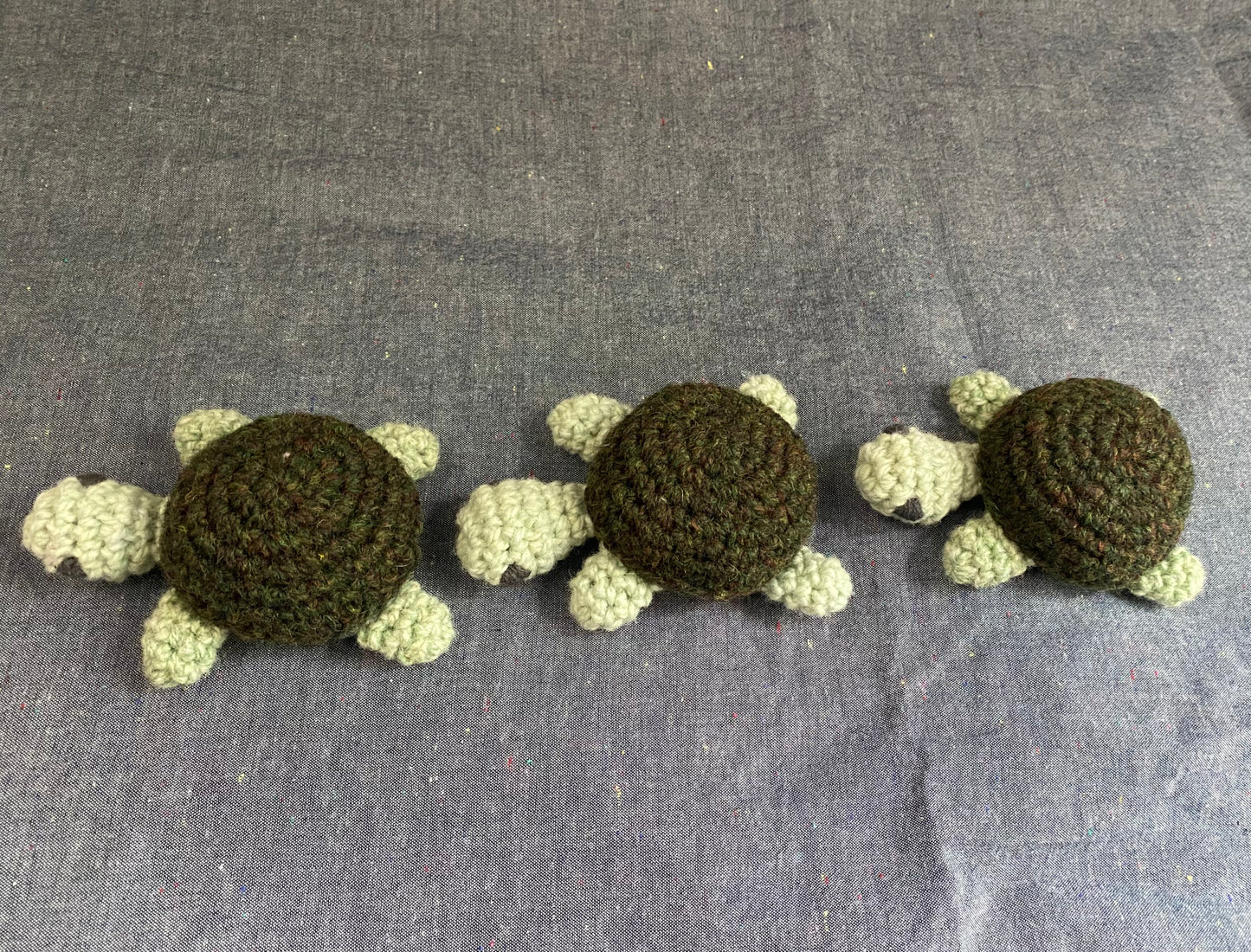 Plush Turtle - Hand crocheted in Regenerative Canadian Wool