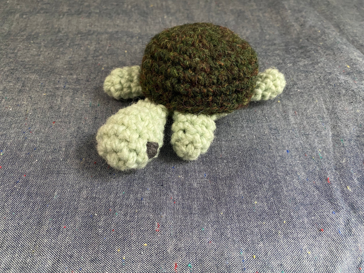 Plush Turtle - Hand crocheted in Regenerative Canadian Wool