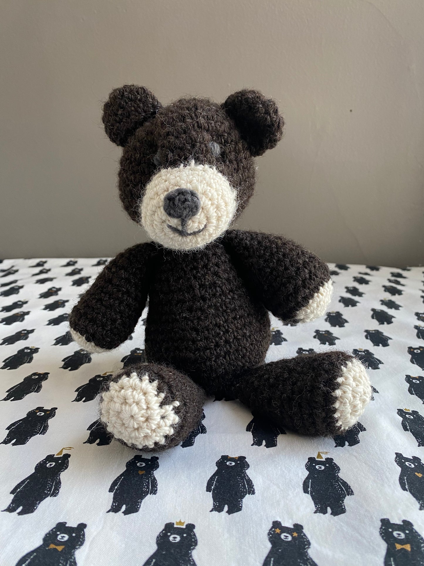 Undyed Canadian Wool Teddy Bear