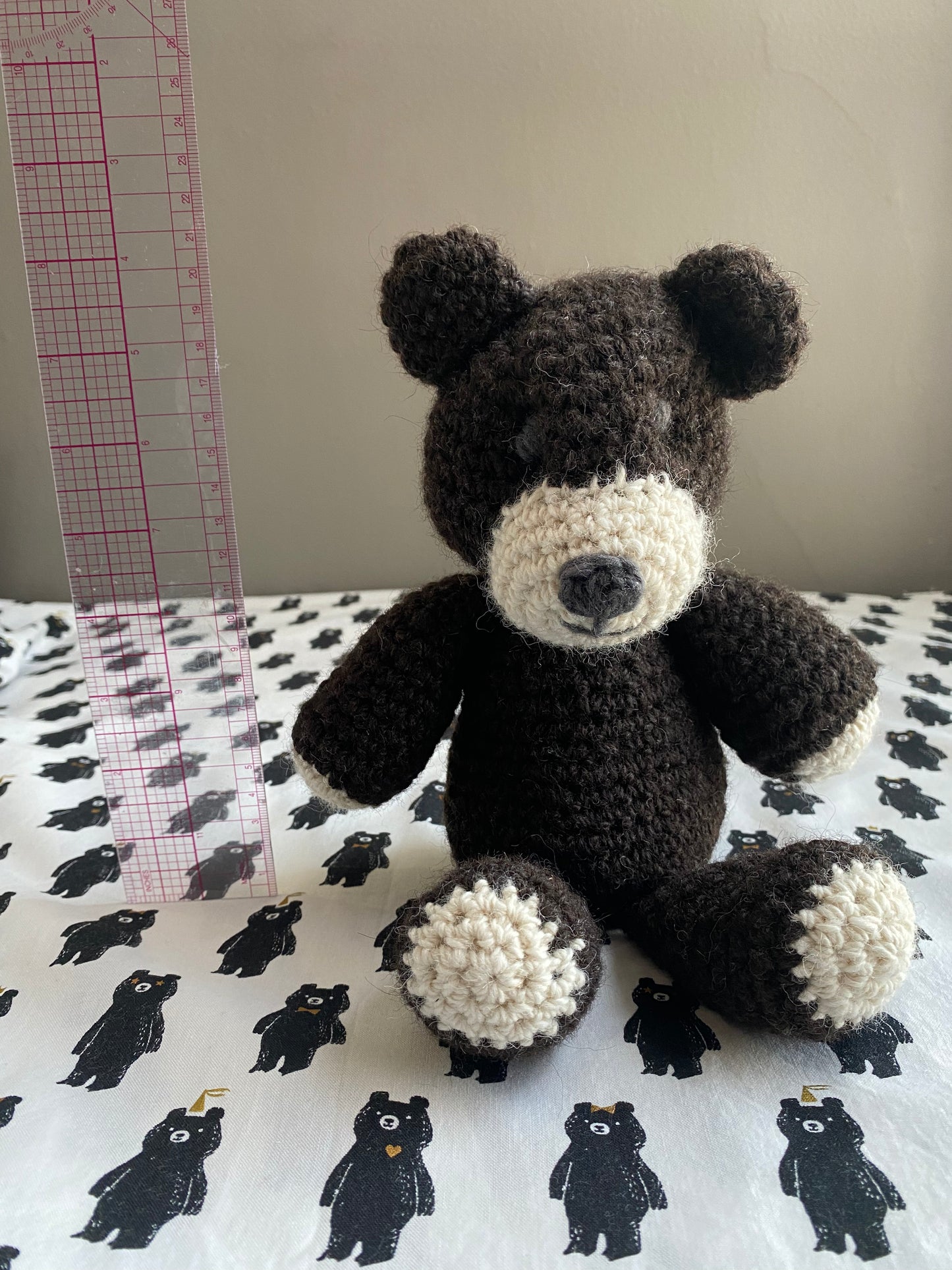 Undyed Canadian Wool Teddy Bear