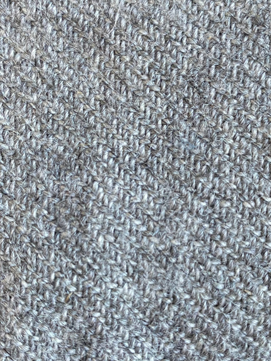Undyed Grey Twill Suiting in Ontario Norbouillet Wool and Alpaca