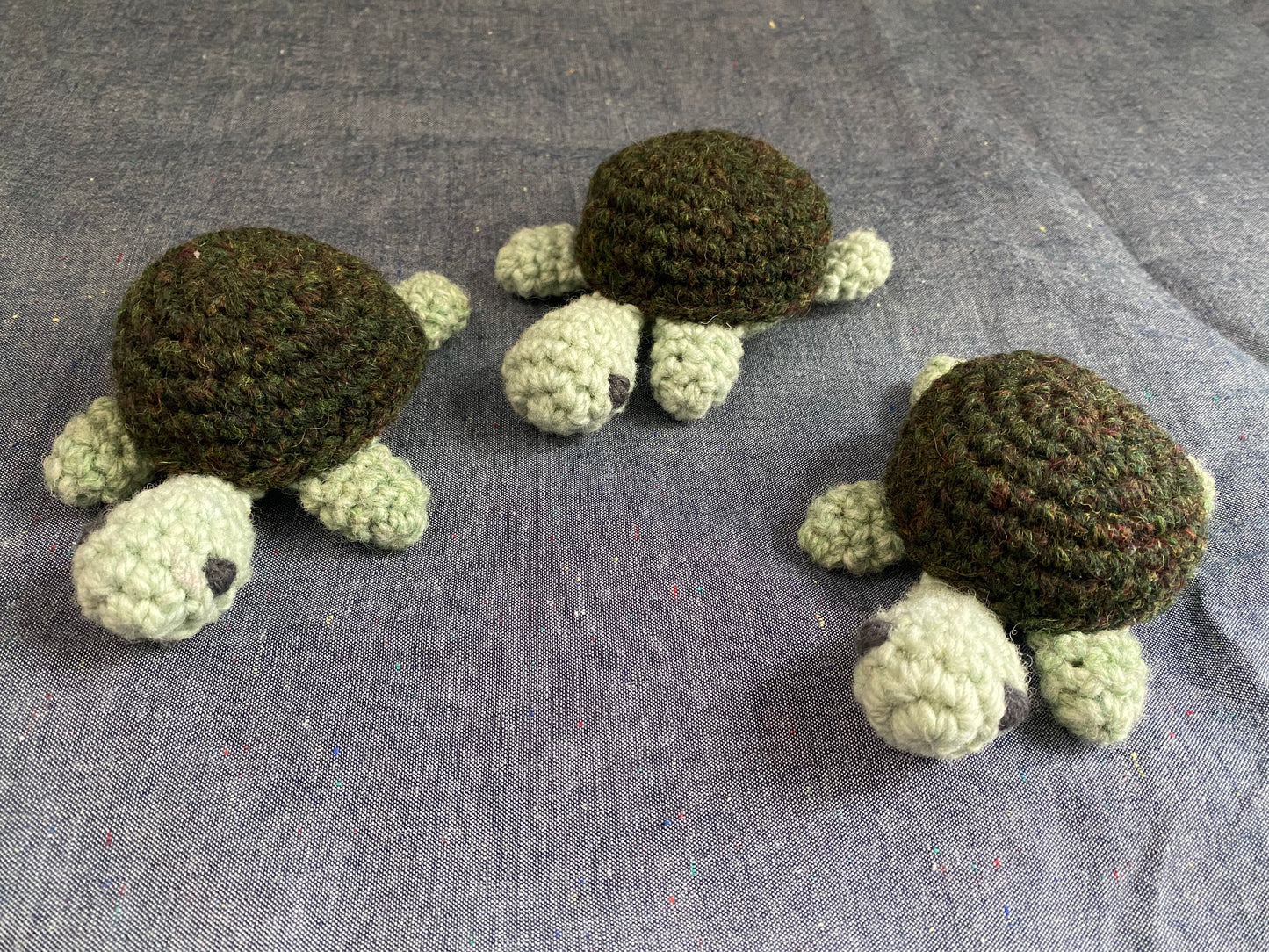 Plush Turtle - Hand crocheted in Regenerative Canadian Wool