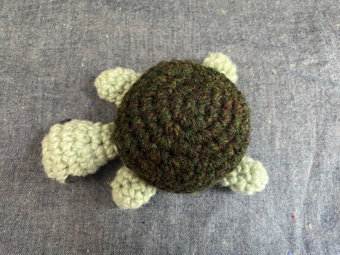 Plush Turtle - Hand crocheted in Regenerative Canadian Wool