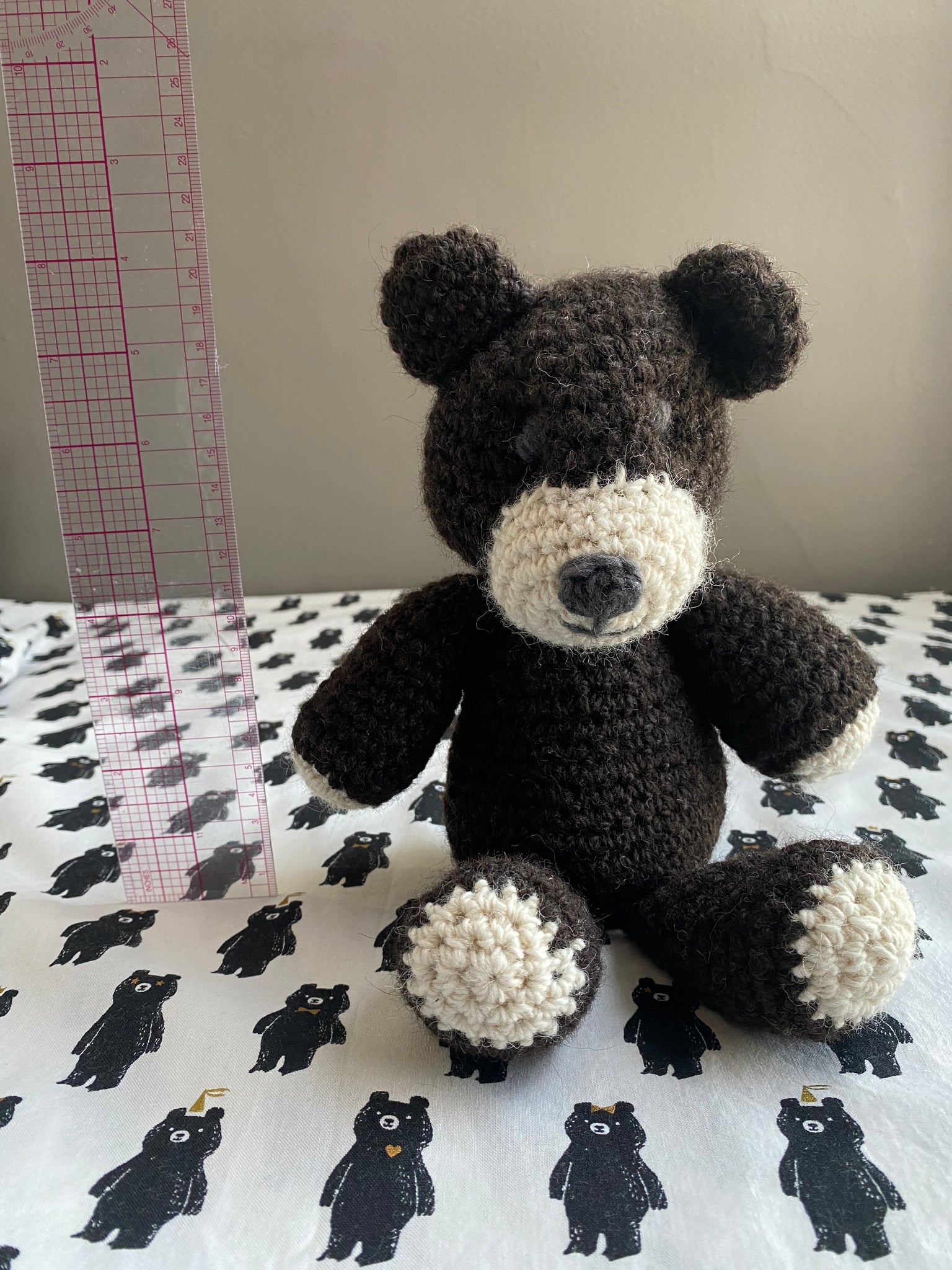 Undyed Canadian Wool Teddy Bear